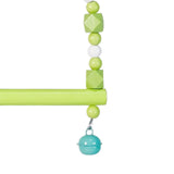 Maxbell Bird Toy Pet Hanging Ladder Bridge Climbing Swing for Conures Budgie Hamster Green