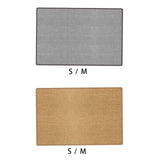Maxbell Pet Feeding Mat Dog Food Placemat Absorbs Water Scratch Resistant Cat Carpet grey S