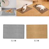 Maxbell Pet Feeding Mat Dog Food Placemat Absorbs Water Scratch Resistant Cat Carpet grey S