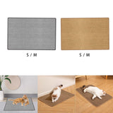 Maxbell Pet Feeding Mat Dog Food Placemat Absorbs Water Scratch Resistant Cat Carpet grey S