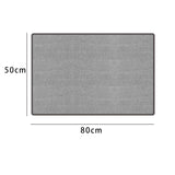 Maxbell Pet Feeding Mat Dog Food Placemat Absorbs Water Scratch Resistant Cat Carpet grey M