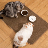 Maxbell Pet Feeding Mat Dog Food Placemat Absorbs Water Scratch Resistant Cat Carpet Coffee S
