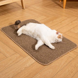 Maxbell Pet Feeding Mat Dog Food Placemat Absorbs Water Scratch Resistant Cat Carpet Coffee M