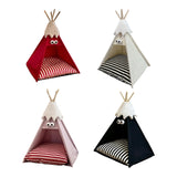 Maxbell Pet Teepee Washable with Thick Cushion Tipi Bed for Kitty Small Animal