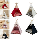 Maxbell Pet Teepee Washable with Thick Cushion Tipi Bed for Kitty Small Animal