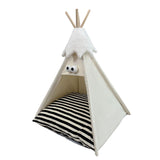 Maxbell Pet Teepee Washable with Thick Cushion Tipi Bed for Kitty Small Animal