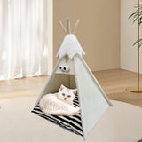 Maxbell Pet Teepee Washable with Thick Cushion Tipi Bed for Kitty Small Animal