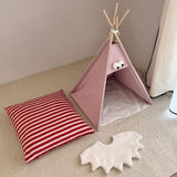 Maxbell Pet Teepee Washable with Thick Cushion Tipi Bed for Kitty Small Animal