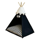 Maxbell Pet Teepee Washable with Thick Cushion Tipi Bed for Kitty Small Animal