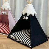 Maxbell Pet Teepee Washable with Thick Cushion Tipi Bed for Kitty Small Animal