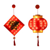 Maxbell LED Chinese New Year Decoration Lights LED Lantern for Indoor Holiday Office Fu Character
