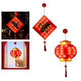Maxbell LED Chinese New Year Decoration Lights LED Lantern for Indoor Holiday Office Fu Character