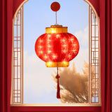 Maxbell LED Chinese New Year Decoration Lights LED Lantern for Indoor Holiday Office Lantern
