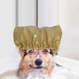 Maxbell Cat Dog Bathing Cap Pets Grooming Supplies Reusable Adjustable Pet Shower Cap S Golden