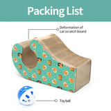 Maxbell Organ Cat Scratching Board with Playing Ball Durable for Kitty Grinding Claw