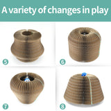 Maxbell Organ Cat Scratching Board with Playing Ball Durable for Kitty Grinding Claw