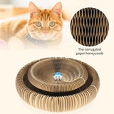 Maxbell Organ Cat Scratching Board with Playing Ball Durable for Kitty Grinding Claw