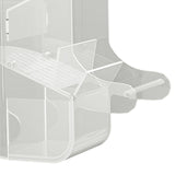 Maxbell Bird Feeder Viewing Hanging Food Container for Parrotlets Cockatiel Canaries