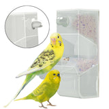 Maxbell Bird Feeder Viewing Hanging Food Container for Parrotlets Cockatiel Canaries