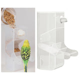 Maxbell Bird Feeder Viewing Hanging Food Container for Parrotlets Cockatiel Canaries