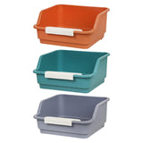 Maxbell Open Top Pet Litter Box Kitten Toilet Smooth Durable Pet Cat Toilet Sand Box orange