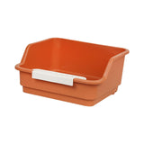 Maxbell Open Top Pet Litter Box Kitten Toilet Smooth Durable Pet Cat Toilet Sand Box orange