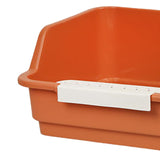 Maxbell Open Top Pet Litter Box Kitten Toilet Smooth Durable Pet Cat Toilet Sand Box orange