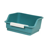 Maxbell Open Top Pet Litter Box Kitten Toilet Smooth Durable Pet Cat Toilet Sand Box green