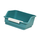 Maxbell Open Top Pet Litter Box Kitten Toilet Smooth Durable Pet Cat Toilet Sand Box green