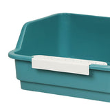 Maxbell Open Top Pet Litter Box Kitten Toilet Smooth Durable Pet Cat Toilet Sand Box green
