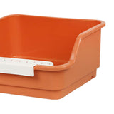 Maxbell Cat Litter Box Portable Anti Splashing Bedpan Cat Toilet Cat Toilet Sand Box orange