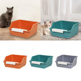 Maxbell Cat Litter Box Portable Anti Splashing Bedpan Cat Toilet Cat Toilet Sand Box orange