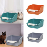 Maxbell Cat Litter Box Portable Anti Splashing Bedpan Cat Toilet Cat Toilet Sand Box orange