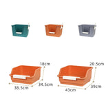 Maxbell Cat Litter Box Portable Anti Splashing Bedpan Cat Toilet Cat Toilet Sand Box orange
