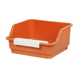 Maxbell Cat Litter Box Portable Anti Splashing Bedpan Cat Toilet Cat Toilet Sand Box orange