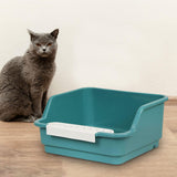 Maxbell Cat Litter Box Portable Anti Splashing Bedpan Cat Toilet Cat Toilet Sand Box green