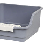 Maxbell Cat Litter Box Portable Anti Splashing Bedpan Cat Toilet Cat Toilet Sand Box gray