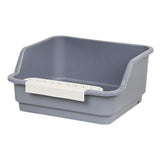 Maxbell Cat Litter Box Portable Anti Splashing Bedpan Cat Toilet Cat Toilet Sand Box gray