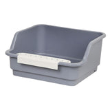 Maxbell Cat Litter Box Portable Anti Splashing Bedpan Cat Toilet Cat Toilet Sand Box gray
