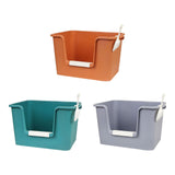 Maxbell Open Litter Box Pet Supplies Portable Bedpan Smooth High Sided Lowered Front orange