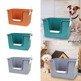 Maxbell Open Litter Box Pet Supplies Portable Bedpan Smooth High Sided Lowered Front orange