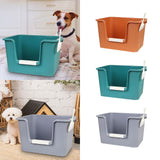 Maxbell Open Litter Box Pet Supplies Portable Bedpan Smooth High Sided Lowered Front orange