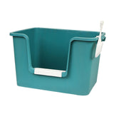 Maxbell Open Litter Box Pet Supplies Portable Bedpan Smooth High Sided Lowered Front green