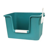 Maxbell Open Litter Box Pet Supplies Portable Bedpan Smooth High Sided Lowered Front green