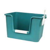 Maxbell Open Litter Box Pet Supplies Portable Bedpan Smooth High Sided Lowered Front green