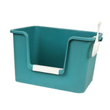 Maxbell Open Litter Box Pet Supplies Portable Bedpan Smooth High Sided Lowered Front green