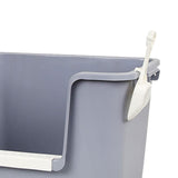 Maxbell Open Litter Box Pet Supplies Portable Bedpan Smooth High Sided Lowered Front gray