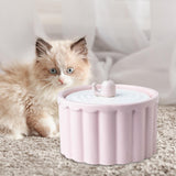 Maxbell Pets Drinking Fountain No Leaking Water Dispenser for Multiple Pets Dogs Kitten Pink
