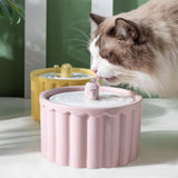 Maxbell Pets Drinking Fountain No Leaking Water Dispenser for Multiple Pets Dogs Kitten Pink