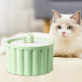 Maxbell Pets Drinking Fountain No Leaking Water Dispenser for Multiple Pets Dogs Kitten Green